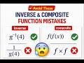 Avoid These Inverse & Composite Function Mistakes 🚨