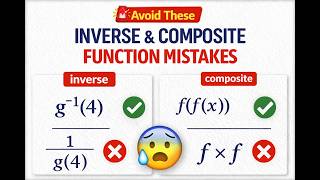 Avoid These Inverse & Composite Function Mistakes 🚨