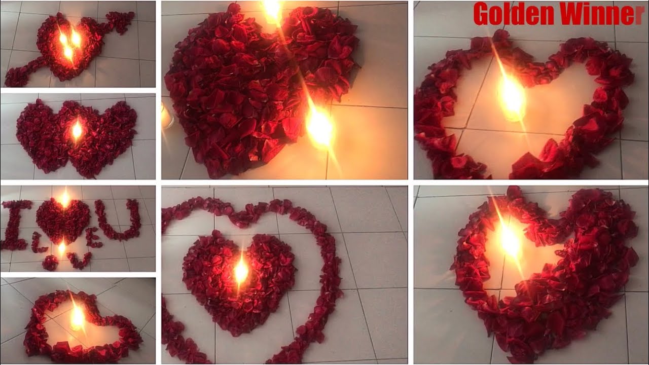 8 idea Rose Petals Decoration for valentines