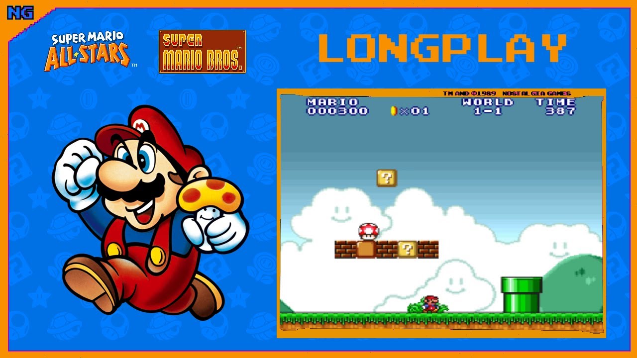 Super Mario All-Stars - Super Mario Bros. LONGPLAY (1993) [SNES] - YouTube