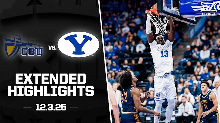 Cal Baptist vs. #9 BYU Extended Highlights | 2025-26 Big 12 Men's Basketball