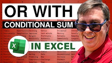 Excel - Conditional Sum: Adding Multiple Conditions Using OR Functions - Episode 661
