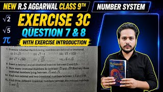 NEW RS AGGARWAL CLASS 9TH EXERCISE 3C QUESTIONS 7 &amp; 8 SOLUTIONS #cbseclass9 #class9maths #class9 