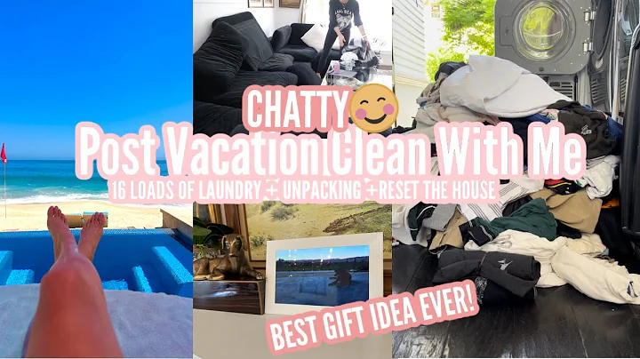 CLEAN WITH ME  16 LOADS OF LAUNDRY  // PACK + UNPACK // WHAT'S COMING UP FOR MAY // SUPER CHATTY