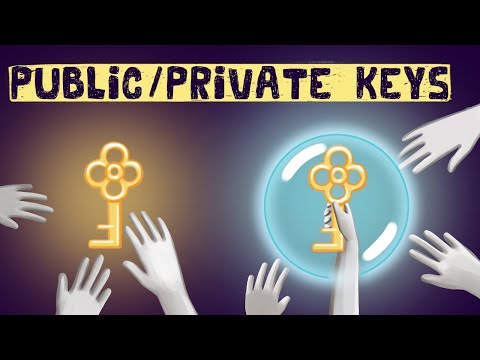 Cryptocurrency Wallets - Public and Private Keys (Asymmetric Encryption Animated)