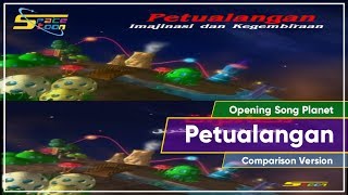 Spacetoon - Opening Song Planet Petualangan 2006 version |  Comparison Spilt Screen : (Indo - Arab)