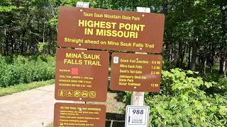 Missouri Highpoint,  Highpoint Trail, Tom Sauk Mountain, Ironton, Missouri - May 2023