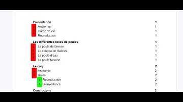GDocs - Créer une table des matières avec Google Docs et en modifier les styles