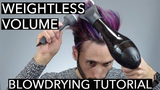 Blowdrying Techniques for Weightless Volume | Hair Styling Tutorial