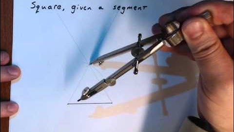 Square given a segment