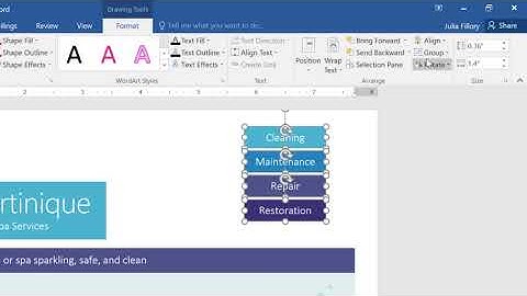 MS Word 2016 lesson 22 Aligning, Ordering, and Grouping Objects