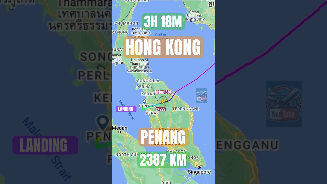 Hong Kong to Penang - Cathay Pacific 