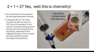The reacion between nitrogen monoxide and oxygen.
