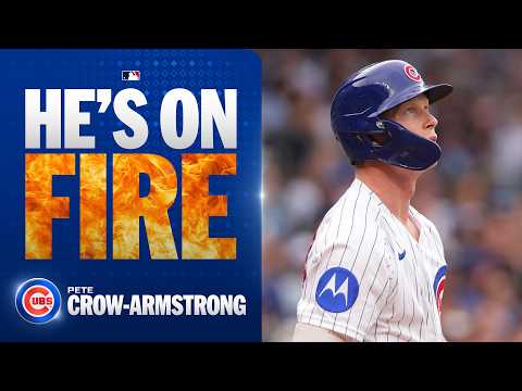 Pete Crow-Armstrong goes deep AGAIN 🤯 (This time off the scoreboard!) | MLB Highlights