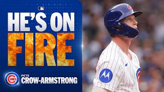 Pete Crow-Armstrong goes deep AGAIN 🤯 (This time off the scoreboard!) | MLB Highlights