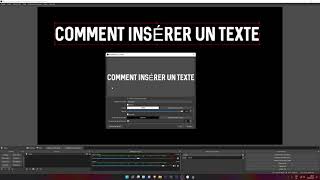 Obs Studio | Comment insérer un texte avec un défilement ? screenshot 5