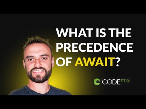 What is the precedence of await operator in Javascript?