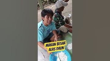 makan alas daun pisang besar #makanmakan