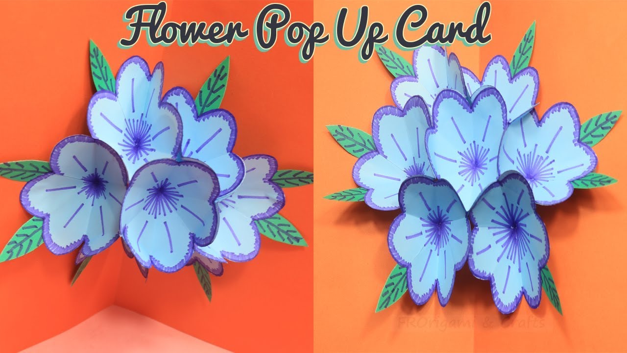 3D Flower Pop Up Card For Valentine's Day Surprise Gift - YouTube