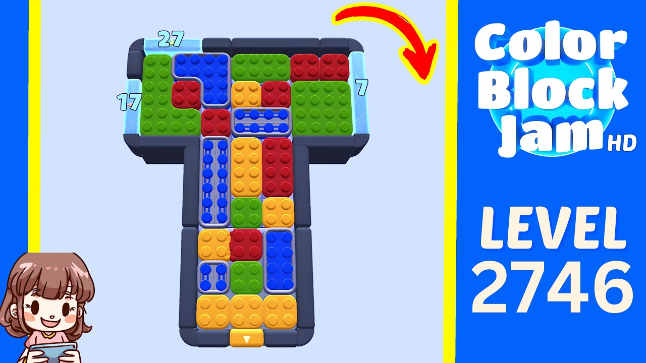 VEATM REVIVAL COLOR BLOCK L サイズ Color Block Jam Level 1739 (2746) Solution Walkthrough - YouTube