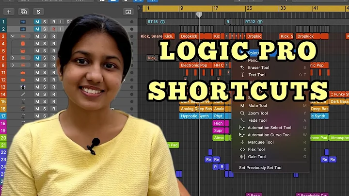 35 LOGIC PRO SHORTCUTS to accelerate your workflow !