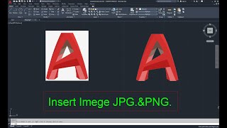 AutoCAD 2021 Insert Image JPG and PNG