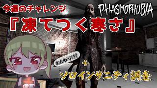 【Phasmophobia】今週のチャレンジ『凍てつく寒さ』＋ソロインサニティ調査【花蕾わさび / #vtuber 】【ファスモフォビア / ファズモフォビア】