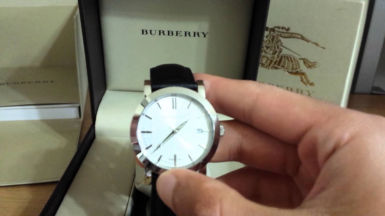 Men's Burberry Watch Unboxing Bu1382 - YouTube