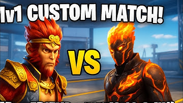 1V1 CUSTOM WITH MY FRIEND 🔥 #FREE FIRE # CUSTOM 