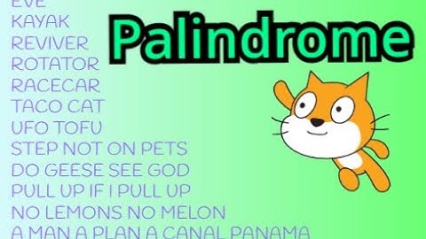 Scratch Tutorial | Scratch Palindrome Algorithm