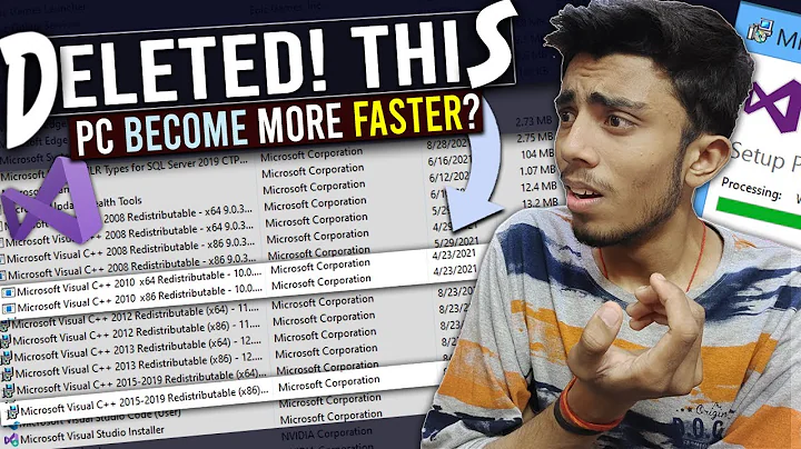 What is Microsoft Visual C++ I deleted it and this happened! with me, Computer Become More Faster?