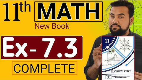 11th class math - exercise 7.3 - new book - class 11 maths chapter 7 Ex-7.3