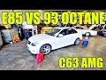 Dyno Tuning A C63 AMG With 93 Octane Vs E85! Big Power Gains On A Naturally Aspirated V8! (M156)