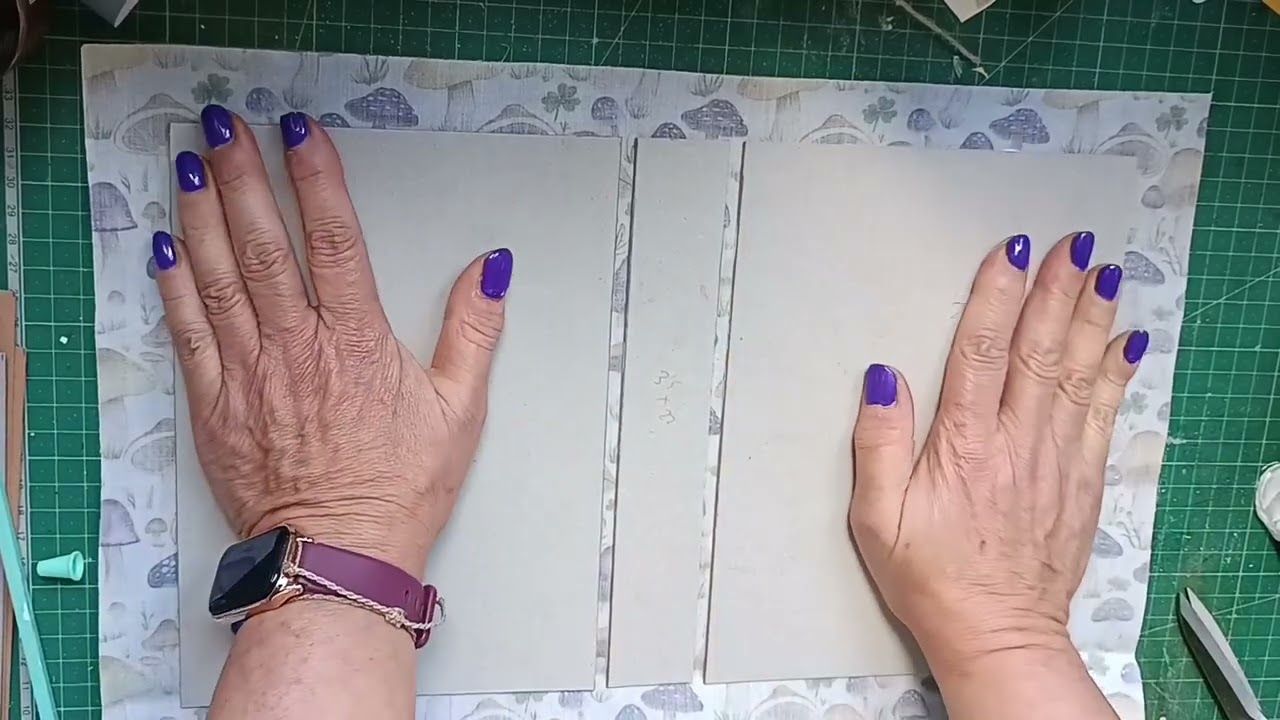 Junk journal de cubierta dura, forrado de tela