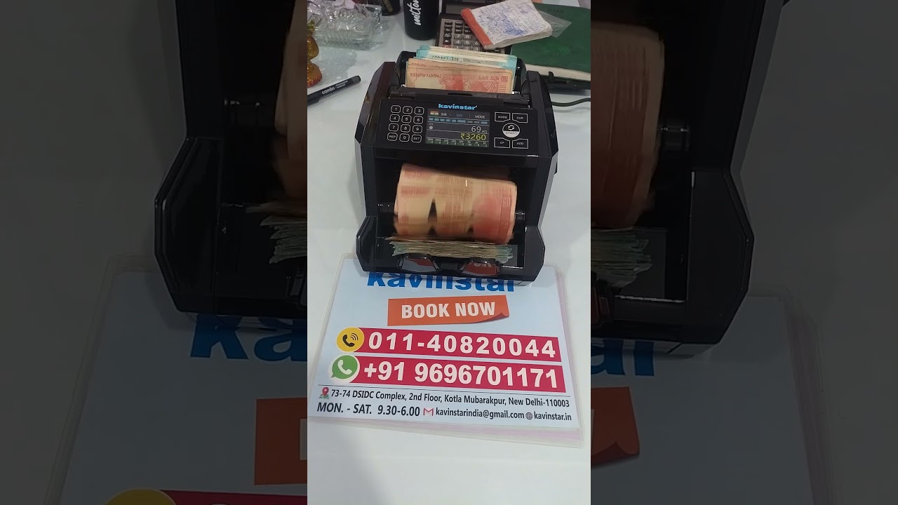 Best Mix Currency Counting Machine with Touch Panel & 100% Fake Detection 🔥 #CashCounter #Retail