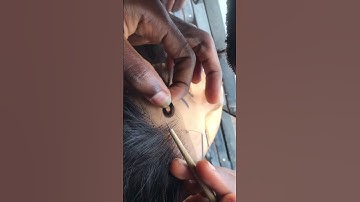 Thumbnail of Ventilating a full lace wig, single knot. How to ventilate a full lace wig #lacefrontwig #lacewigs