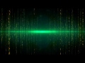 4K 10:00 min. Green Matrix Glowing Motion Background 2160p Efect