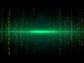 4K 10:00 min. Green Matrix Glowing Motion Background 2160p Efect