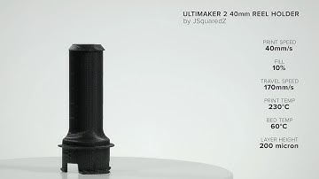 Reel Holder by JSquaredZ - Ultimaker: 3D Printing Timelapse