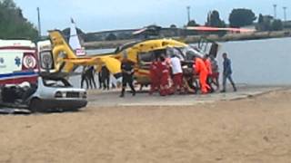 katastrofa lotnicza w Płocku pomoc medyczna