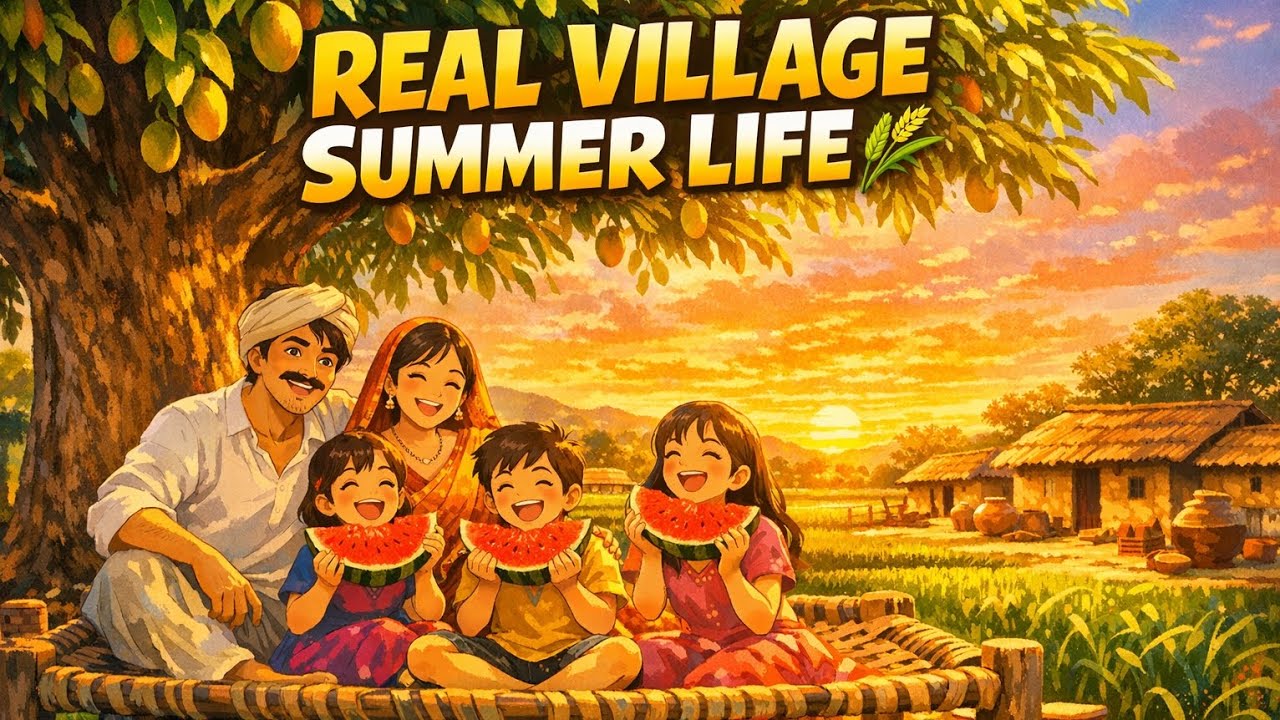 REAL VILLAGE SUMMER LIFE 🌾 | Indian Village Lifestyle | Desi Village Family Life