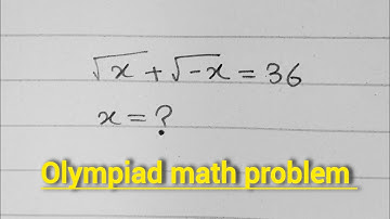  Math Olympiad Challenge can you solve this what is the value of X=? 数学オリンピックチャレンジ