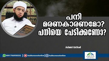 പനി മരണകാരണമോ? പനിയെ പേടിക്കണോ? | Latest  Speech | Aslami Usthad | Hubburasool Online
