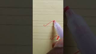 writting Capital Letter A (Opt for Italic font)