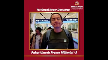 Artis Roger Danuarta Umroh Bersama Hana Tour