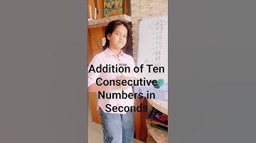👉Add 10 Consecutive Numbers in Seconds! l Easy Math Trick l Sparkle With Shraddha #trending #shorts