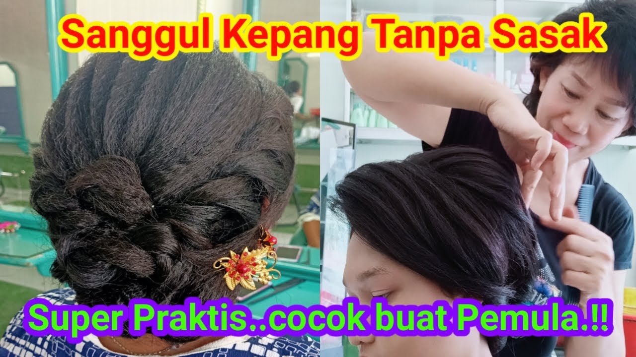 Tutorial Sanggul Kepang Tanpa Sasak.agustinasembiringMUA.Hairdo YouTube
