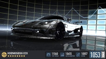 Need for Speed No Limits - Koenigsegg CCX Maxed out