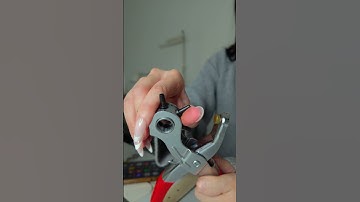 How to use Leather/ belt hole puncher #sewinghacks #sewingtutorial #fashiondesigner