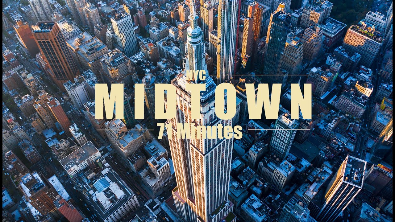 ⁣1+ Hour Midtown Manhattan Drone